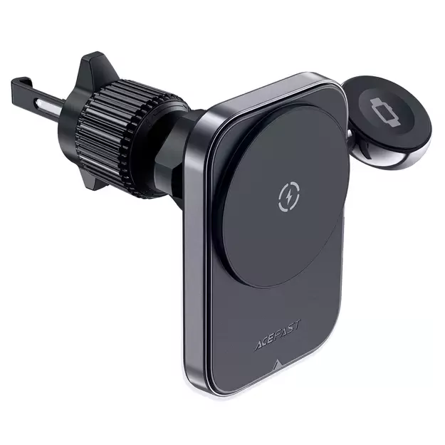 Acefast D18 car holder with MagSafe / Qi inductive charger + USB-A USB-C cable - black 8