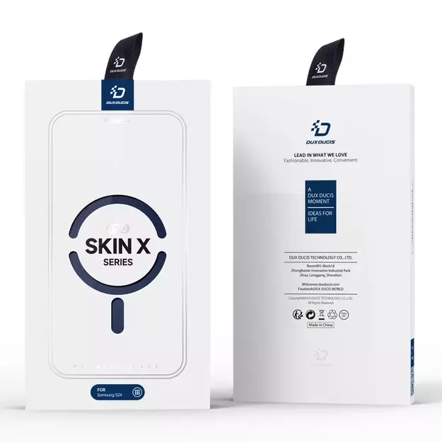 Dux Ducis Skin X Pro case for Samsung S24 with magnetic ring and flap - blue 23