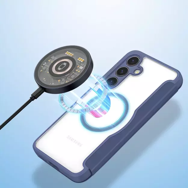 Dux Ducis Skin X Pro case for Samsung S24 with magnetic ring and flap - blue 16