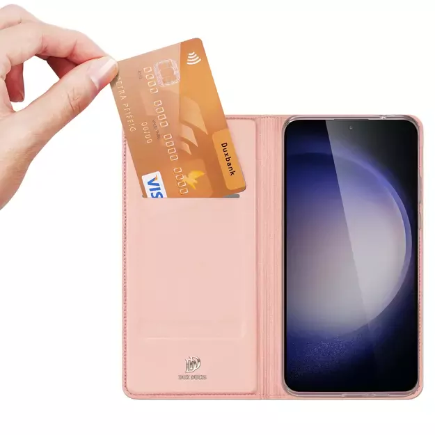 Dux Ducis Skin Pro case for Samsung S24+ with flap - pink 1