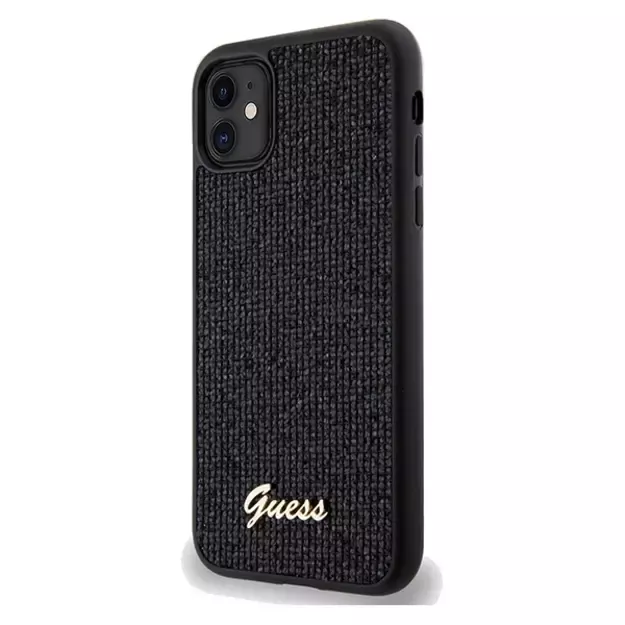 Guess Disco Metal Script case for iPhone 11 / Xr - black 8