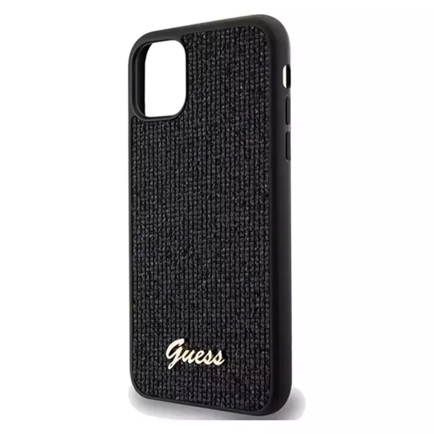 Guess Disco Metal Script case for iPhone 11 / Xr - black 12