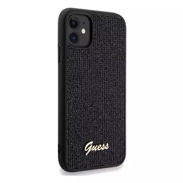 Guess Disco Metal Script case for iPhone 11 / Xr - black 10
