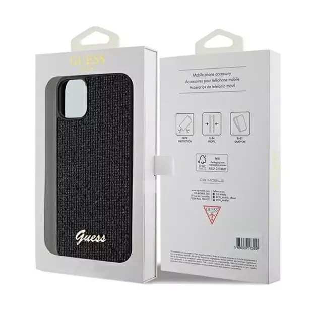 Guess Disco Metal Script case for iPhone 11 / Xr - black 14