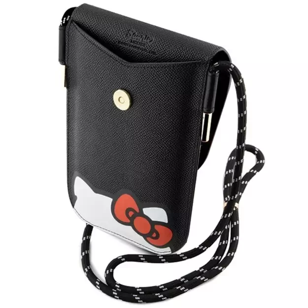Hello Kitty Leather Hiding Kitty Cord bag - black 4