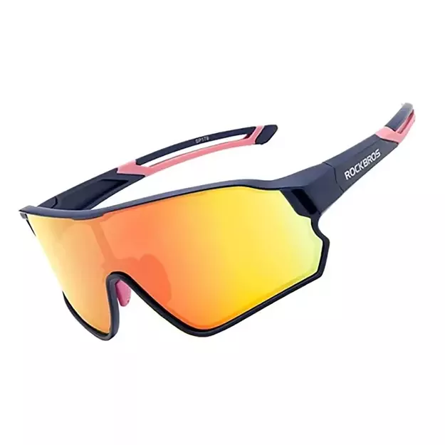 Rockbros 10134PL Polarized Cycling Glasses - Blue and Pink 7