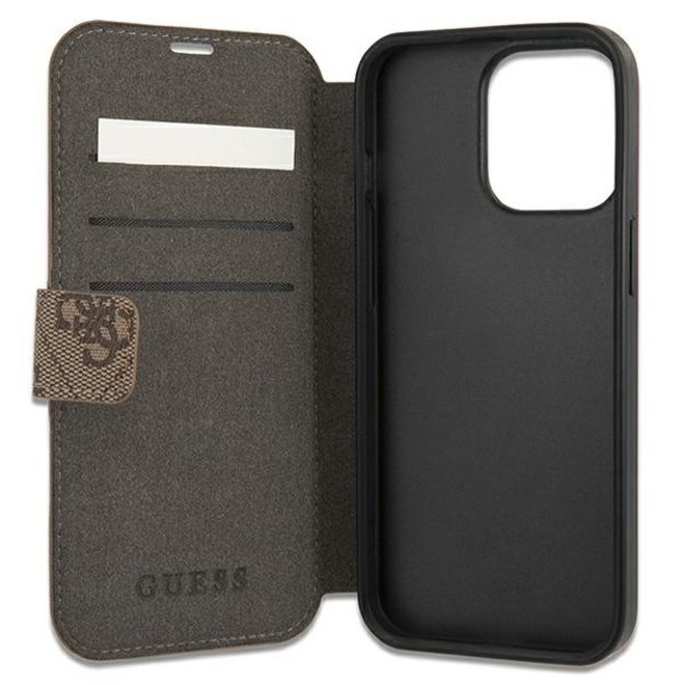 Guess GUBKP13X4GMGBR iPhone 13 Pro Max 6.7&quot  brown/brown book 4G Big Metal Logo 11