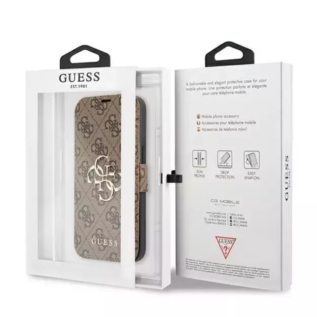 Guess GUBKP13X4GMGBR iPhone 13 Pro Max 6.7&quot  brown/brown book 4G Big Metal Logo 9