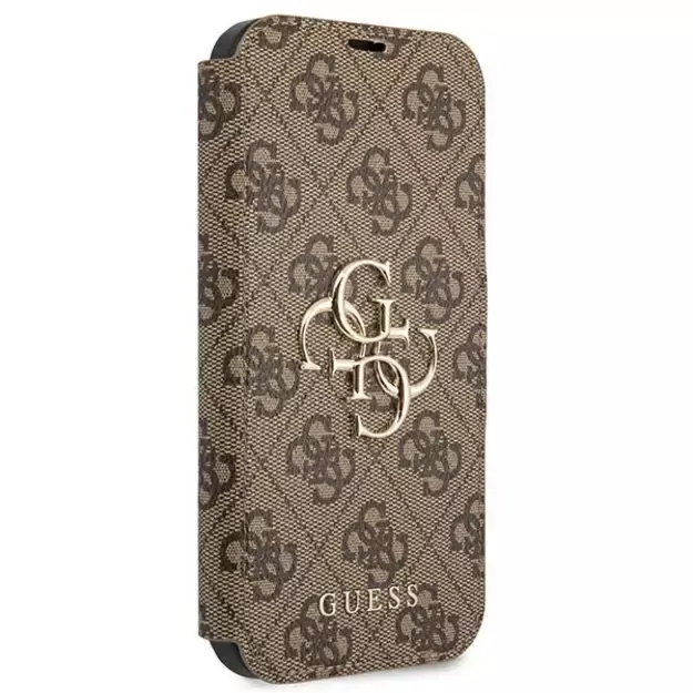 Guess GUBKP13X4GMGBR iPhone 13 Pro Max 6.7&quot  brown/brown book 4G Big Metal Logo 2