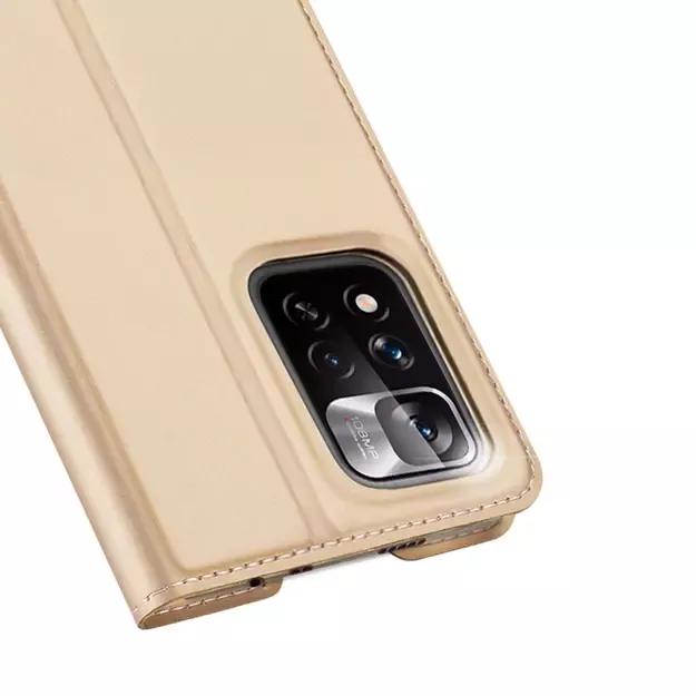Dux Ducis Skin Pro Holster Case Cover Flip Poco M4 Pro 5G gold 2