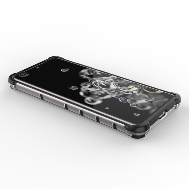 Honeycomb case armored cover with a gel frame for Samsung Galaxy S22 Ultra transparent 9