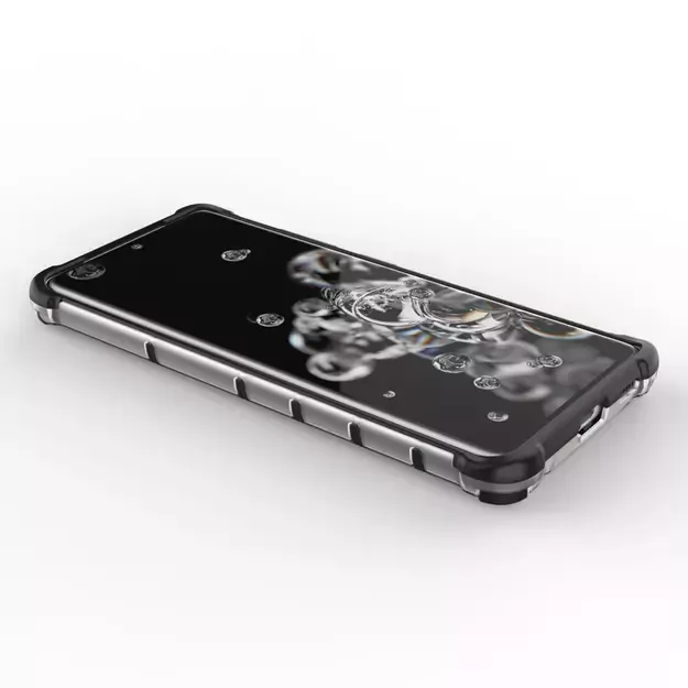Honeycomb case armored cover with a gel frame for Samsung Galaxy S22 Ultra transparent 22