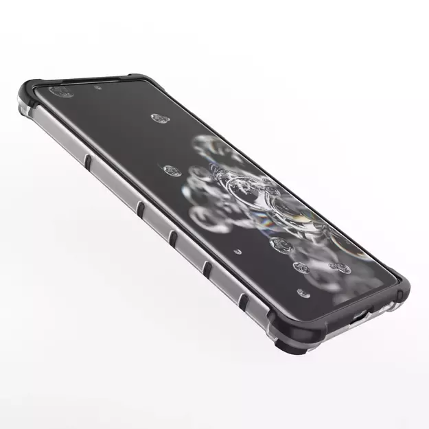 Honeycomb case armored cover with a gel frame for Samsung Galaxy S22 Ultra transparent 23