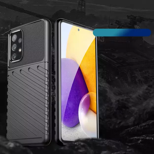 Thunder Case flexible armored cover for Samsung Galaxy A73 black 8