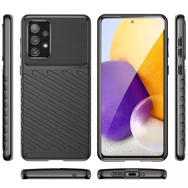 Thunder Case flexible armored cover for Samsung Galaxy A73 black 14