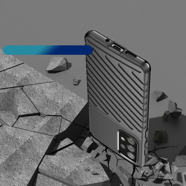 Thunder Case flexible armored cover for Samsung Galaxy A73 black 6