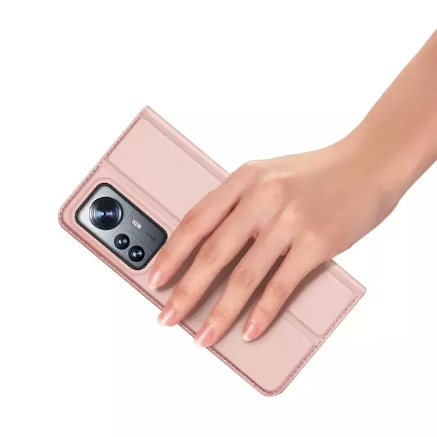 Dux Ducis Skin Pro Holster Cover Flip Cover for Xiaomi 12 Pro pink 35
