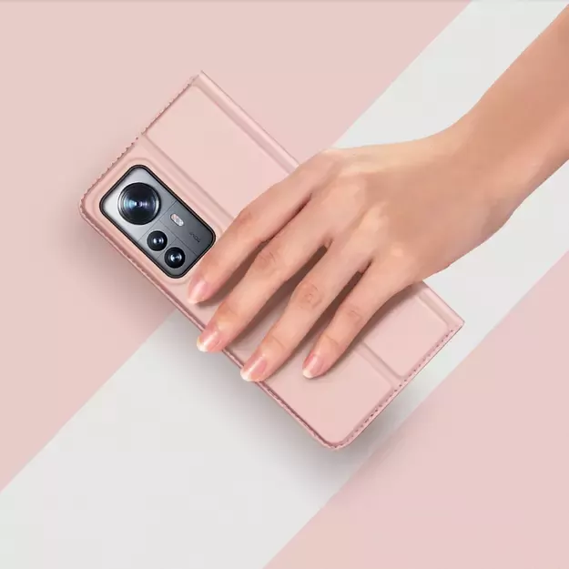 Dux Ducis Skin Pro Holster Cover Flip Cover for Xiaomi 12 Pro pink 3