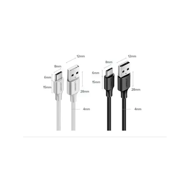 Ugreen US287 60826 USB-A / USB-C 3A cable 3m - black 10