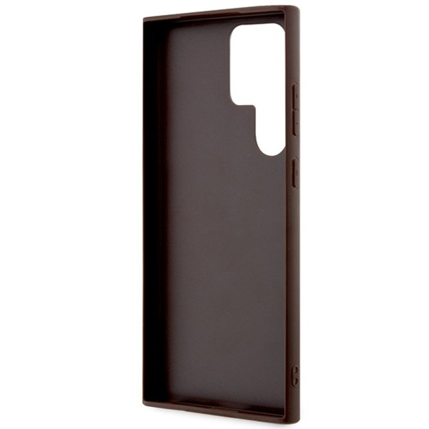 Guess 4G Big Metal Logo Case for Samsung Galaxy S24 Ultra - Brown 6