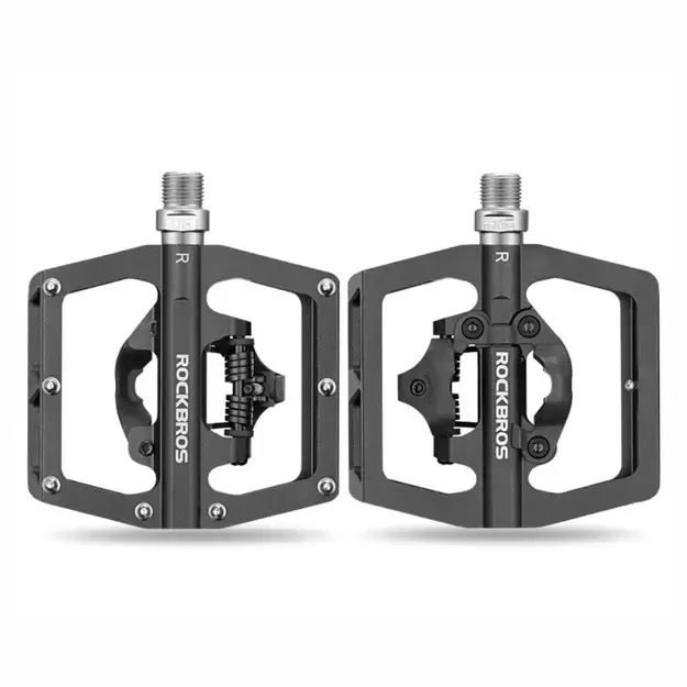 Rockbros PD15-BK Aluminum Alloy Bicycle Pedal Set - Black 1