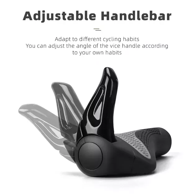 Rockbros BT1007B Bicycle Holder Set with Horns - Black 8