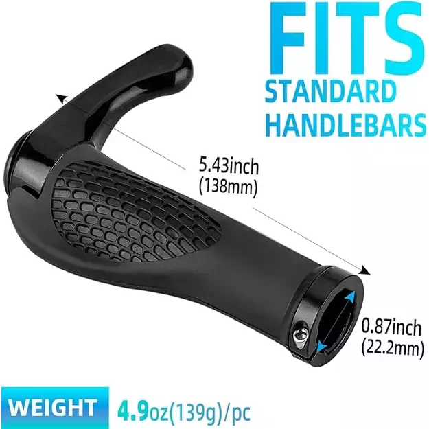 Rockbros BT1007B Bicycle Holder Set with Horns - Black 14