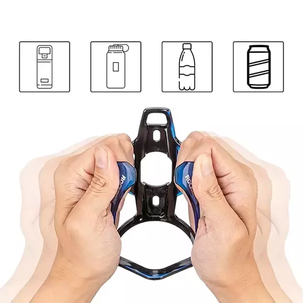 Rockbros FK338 Bike Bottle Holder - Black and Blue 3