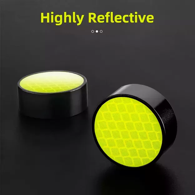 Rockbros 40720007005 bicycle grips with reflector - green 3