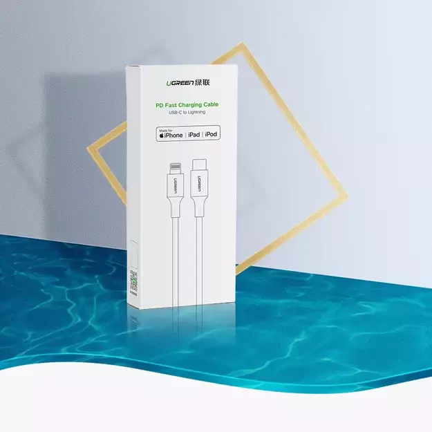 Ugreen US171 Lightning - USB-C MFi PD cable 20W 480Mb/s 1m - white 14