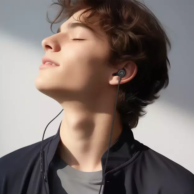 Acefast L2 in-ear headphones with USB-C connector, microphone and remote control 1.2 m - black 12