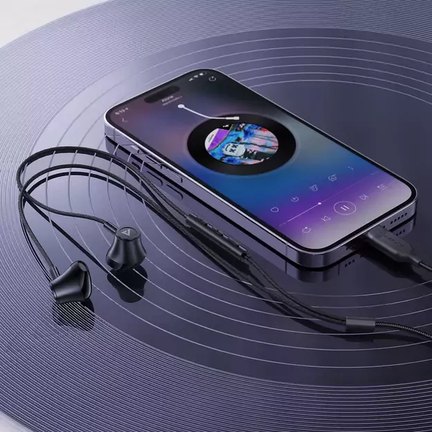 Acefast L2 in-ear headphones with USB-C connector, microphone and remote control 1.2 m - black 11