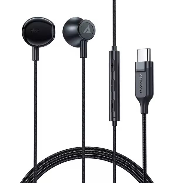 Acefast L2 in-ear headphones with USB-C connector, microphone and remote control 1.2 m - black 7