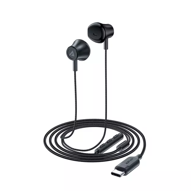Acefast L2 in-ear headphones with USB-C connector, microphone and remote control 1.2 m - black 9