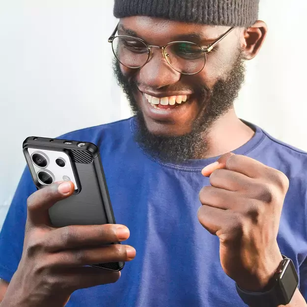 Carbon Case for Xiaomi Redmi Note 13 Pro - black 13