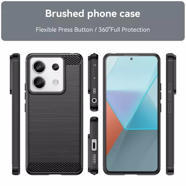 Carbon Case for Xiaomi Redmi Note 13 Pro - black 8