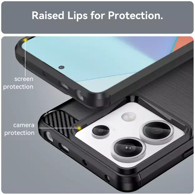 Carbon Case for Xiaomi Redmi Note 13 Pro - black 12