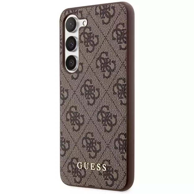 Guess 4G Metal Gold Logo case for Samsung Galaxy S24+ - brown 8