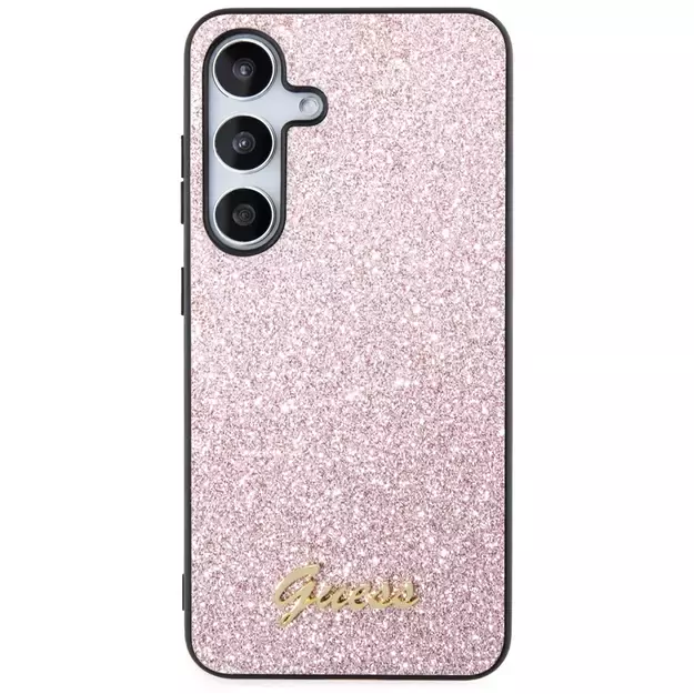Guess Glitter Script Case for Samsung Galaxy S24 - Pink 9