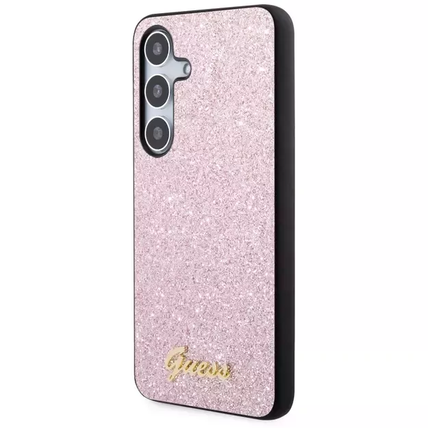 Guess Glitter Script Case for Samsung Galaxy S24 - Pink 8