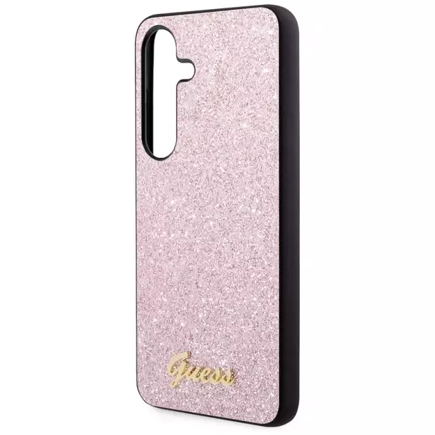 Guess Glitter Script Case for Samsung Galaxy S24 - Pink 12