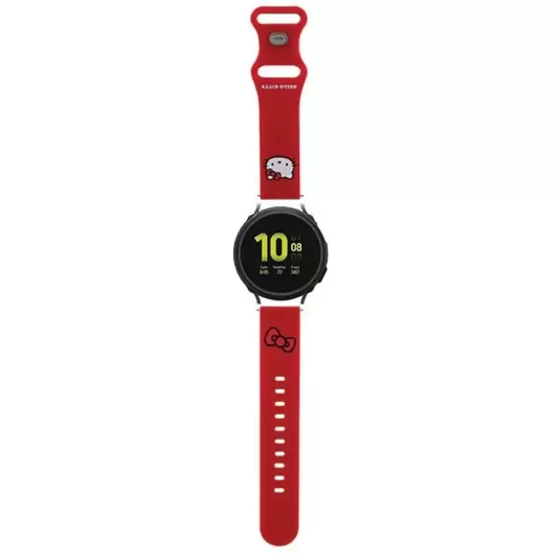 Hello Kitty Silicone Kitty Head strap universal 20mm - red