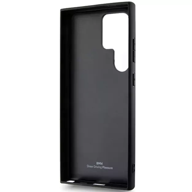 BMW BMHCS24L23RCGPK S24 Ultra S928 black/black hardcase Signature Leather Crossing Lines Pattern 13