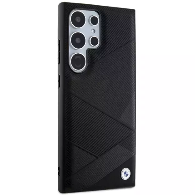 BMW BMHCS24L23RCGPK S24 Ultra S928 black/black hardcase Signature Leather Crossing Lines Pattern 10