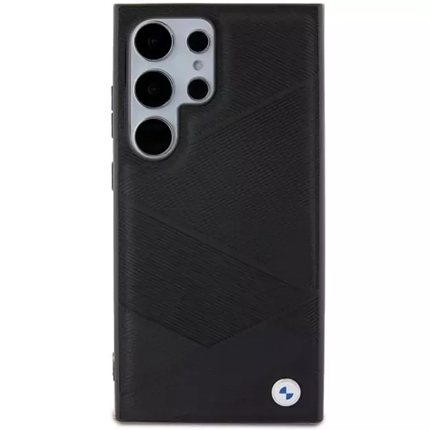 BMW BMHCS24L23RCGPK S24 Ultra S928 black/black hardcase Signature Leather Crossing Lines Pattern 9