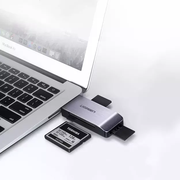 Ugreen SD / micro SD / CF / MS card reader for USB 3.0 gray (50541) 6