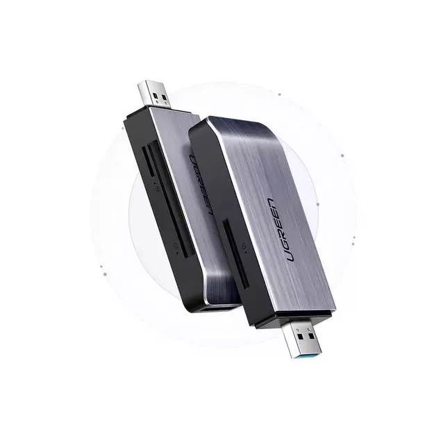 Ugreen SD / micro SD / CF / MS card reader for USB 3.0 gray (50541) 7