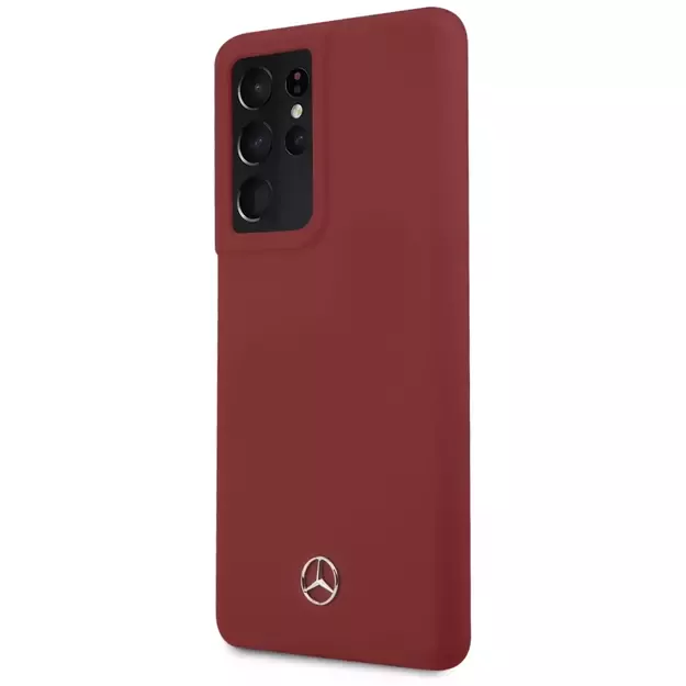 Mercedes MEHCS21LSILRE S21 Ultra G998 czerwony/red hardcase Silicone Line 8