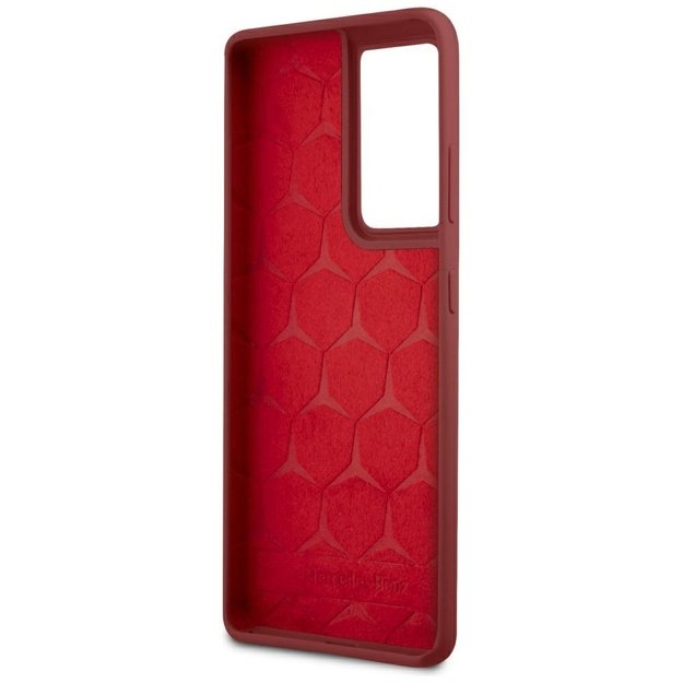 Mercedes MEHCS21LSILRE S21 Ultra G998 czerwony/red hardcase Silicone Line 6
