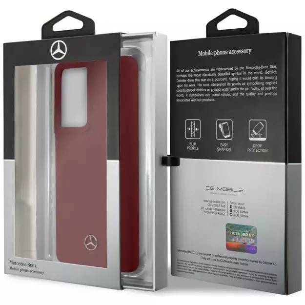 Mercedes MEHCS21LSILRE S21 Ultra G998 czerwony/red hardcase Silicone Line 14